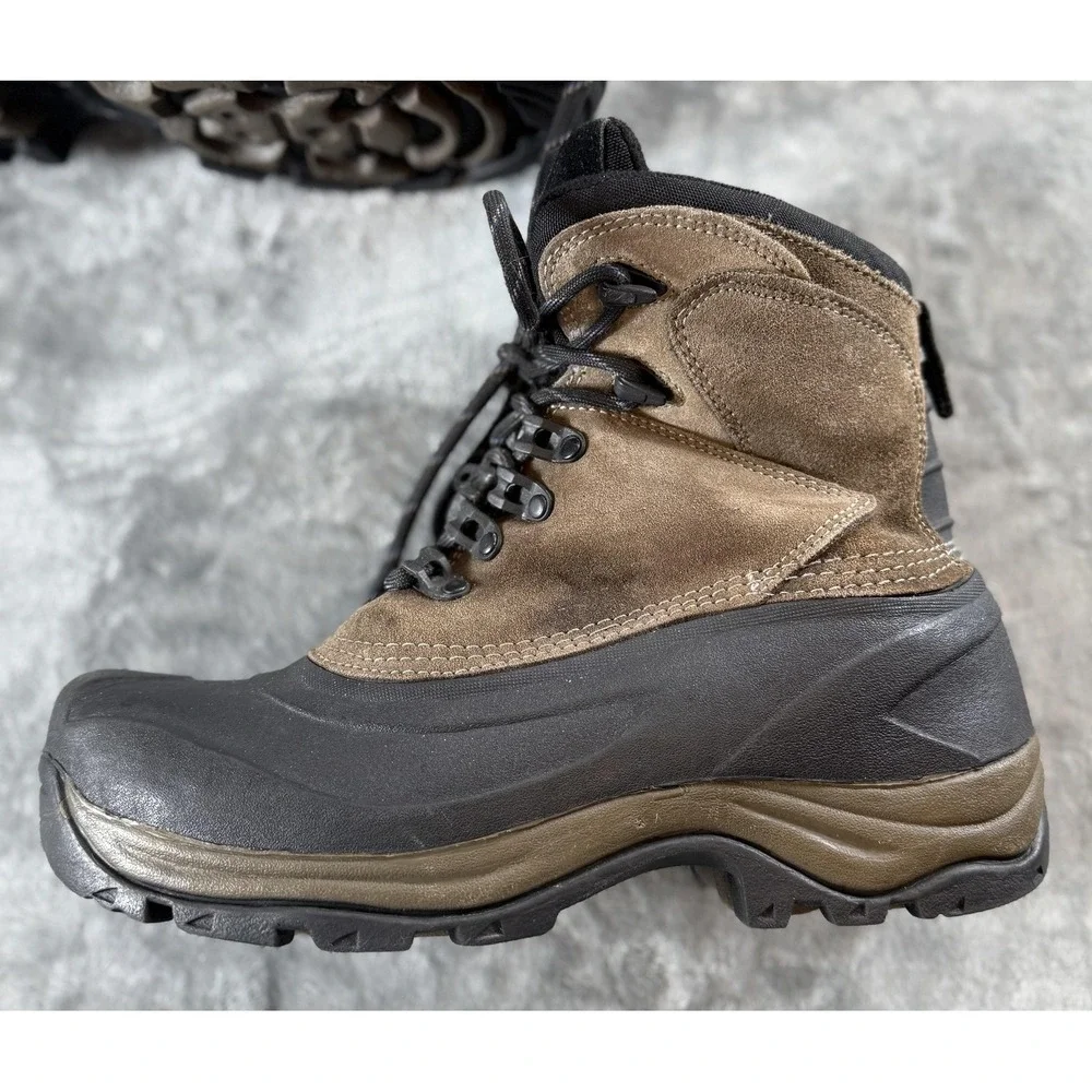 State Street Boots‎ Mens Size 8 Brown Thermolite Insulated Snow Rubber Shell
